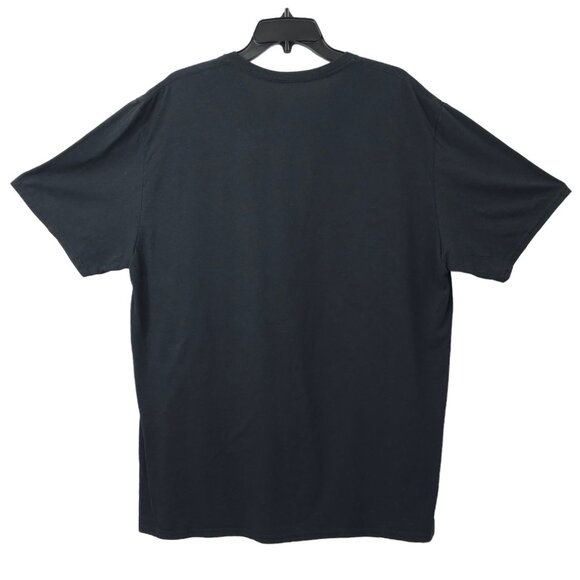 Hunt Hard Graphic T Shirt Mens Size 2XL Retriever Mallard Ducks Flag Tee Black - Picture 2 of 15